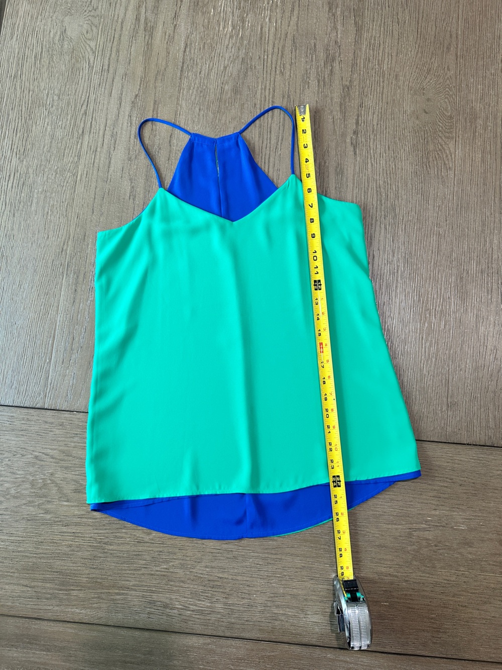 Express Reversible Spaghetti Strap Tank Top Size Small Blue Green - Picture 7 of 9